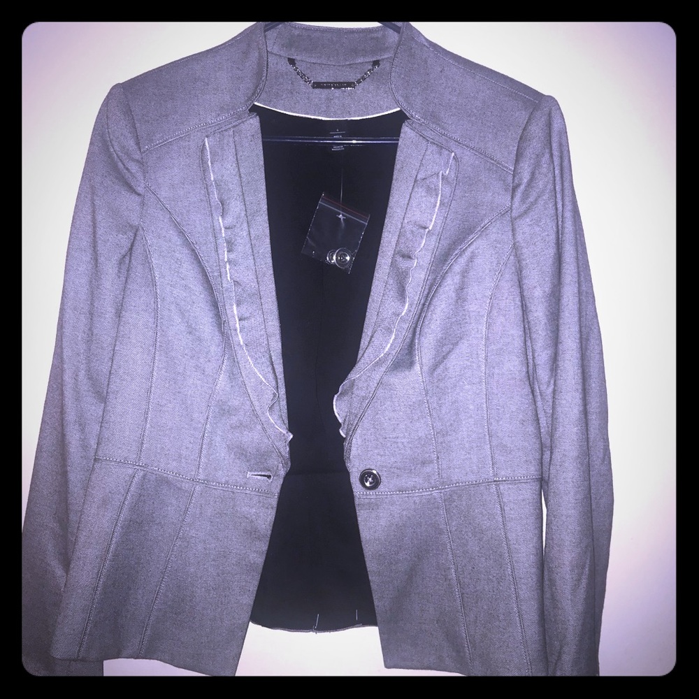 White House black market grey blazer / jacket